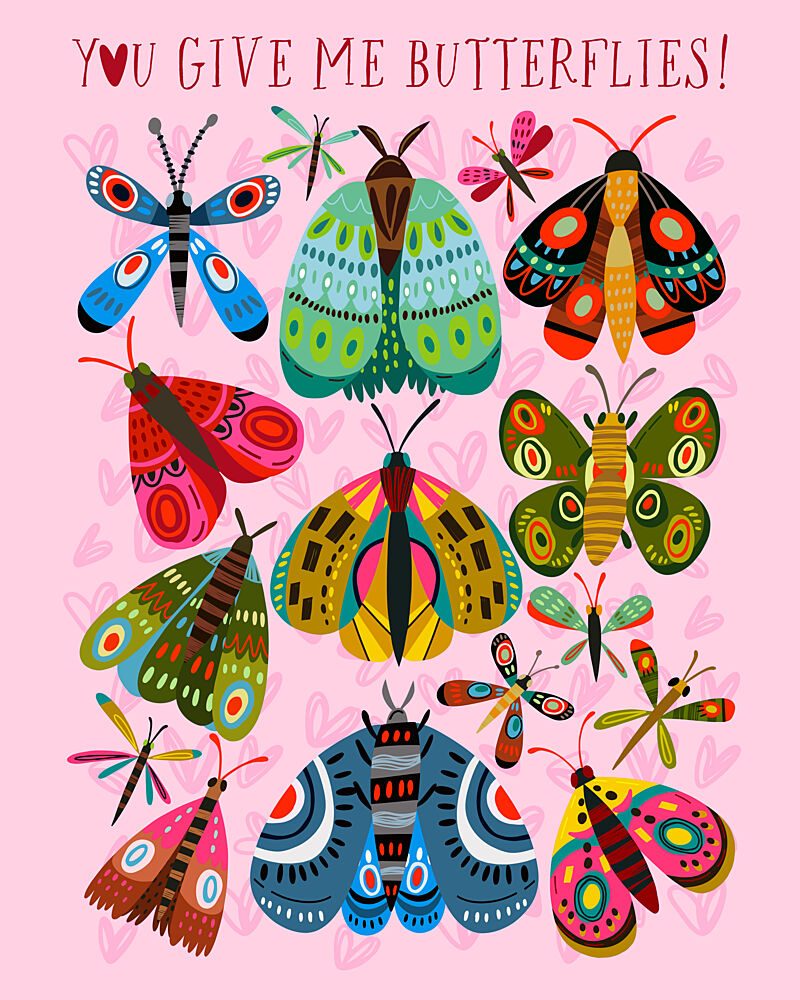 Colorful Butterfly Symphony art print by Marusha Belle for $57.95 CAD