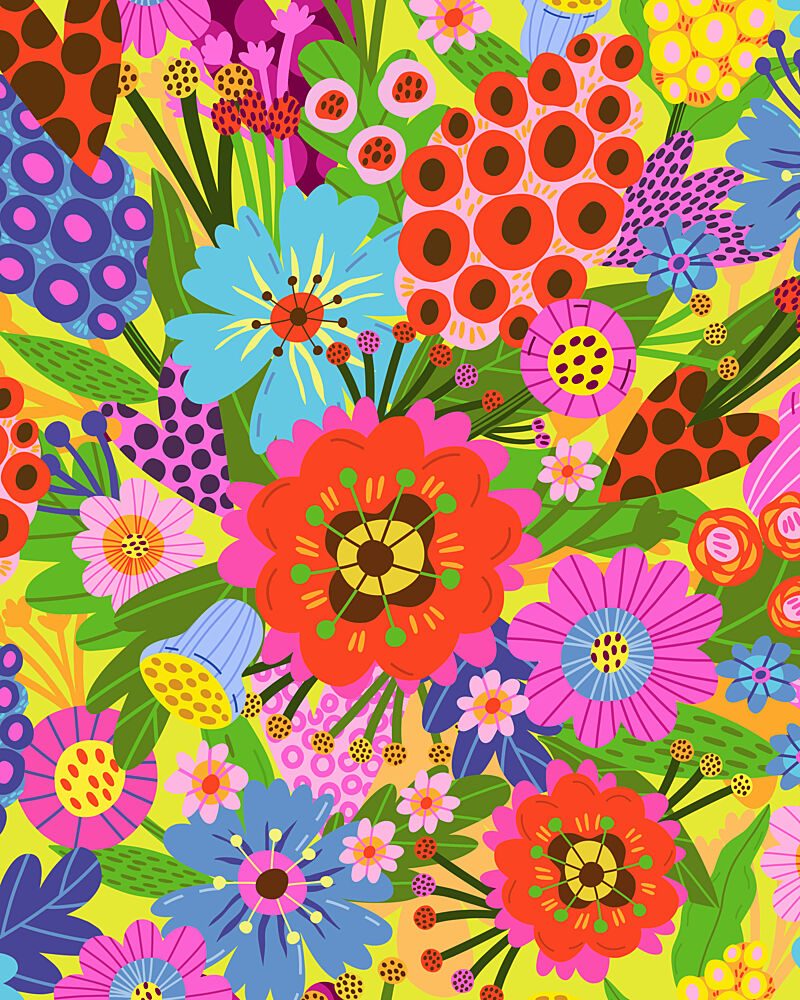 Vibrant Blossoms art print by Marusha Belle for $57.95 CAD