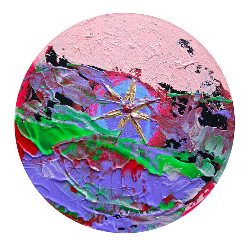 Vibrant Abstract Star art print by Kanat Ibragimov for $57.95 CAD