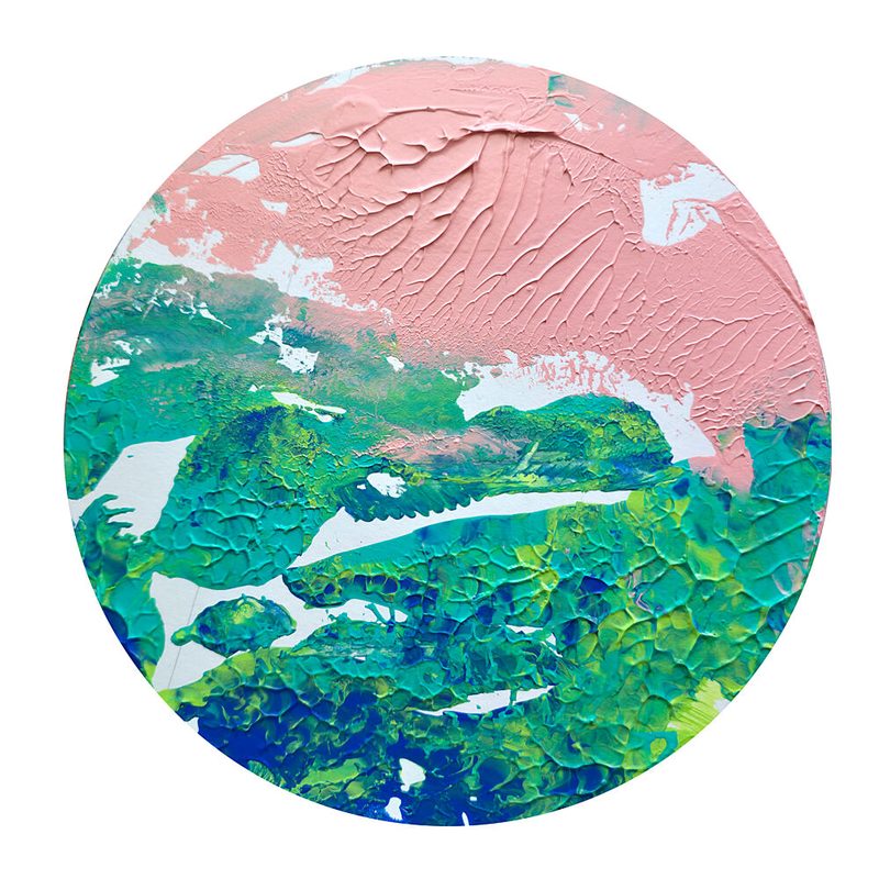 Vibrant Textured Horizon art print by Kanat Ibragimov for $57.95 CAD