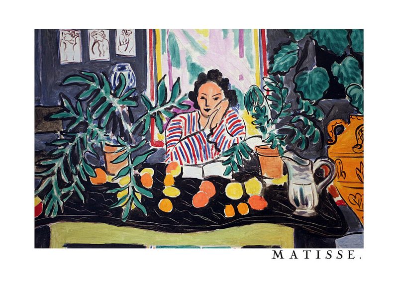 Interno Con Vaso Etrusco 1940 art print by Henri Matisse for $57.95 CAD