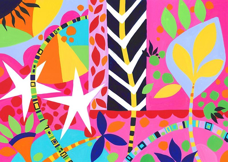 Stars and Flowers art print by Isabelle Brent for $57.95 CAD