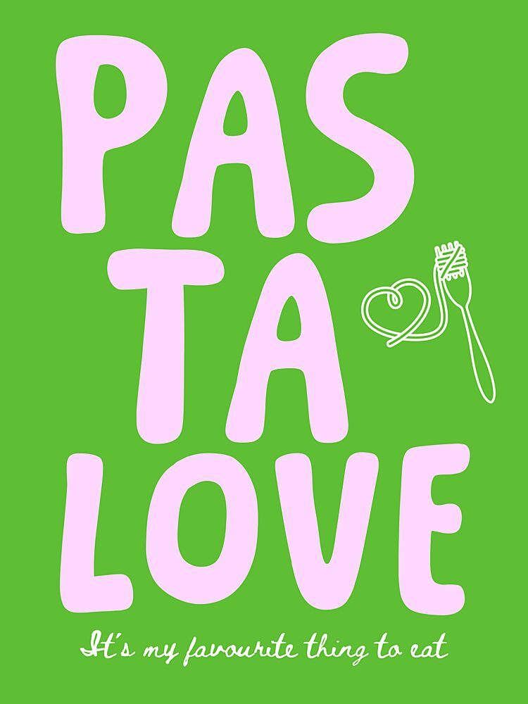 Pasta Love Graphic art print by Ohkimiko for $57.95 CAD