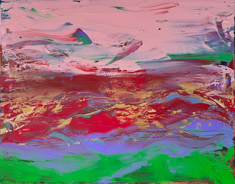 Vibrant Abstract Landscape art print by Kanat Ibragimov for $57.95 CAD