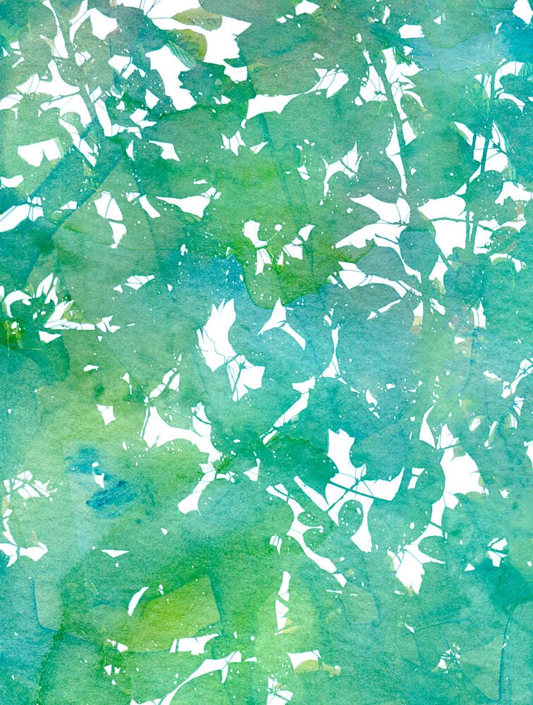 Abstract Green Leaves art print by Danushka Abeygoda for $57.95 CAD