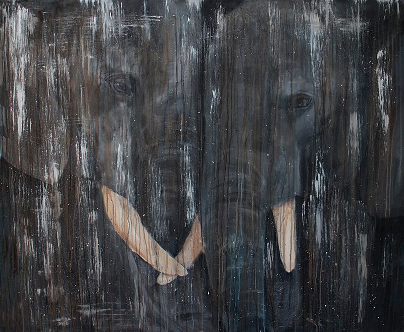 Elephants Deep Connection art print by Jenny Nielsen for $57.95 CAD