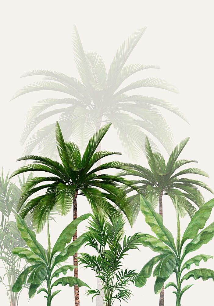 Lush Tropical Palms art print by Elizabeth C for $57.95 CAD