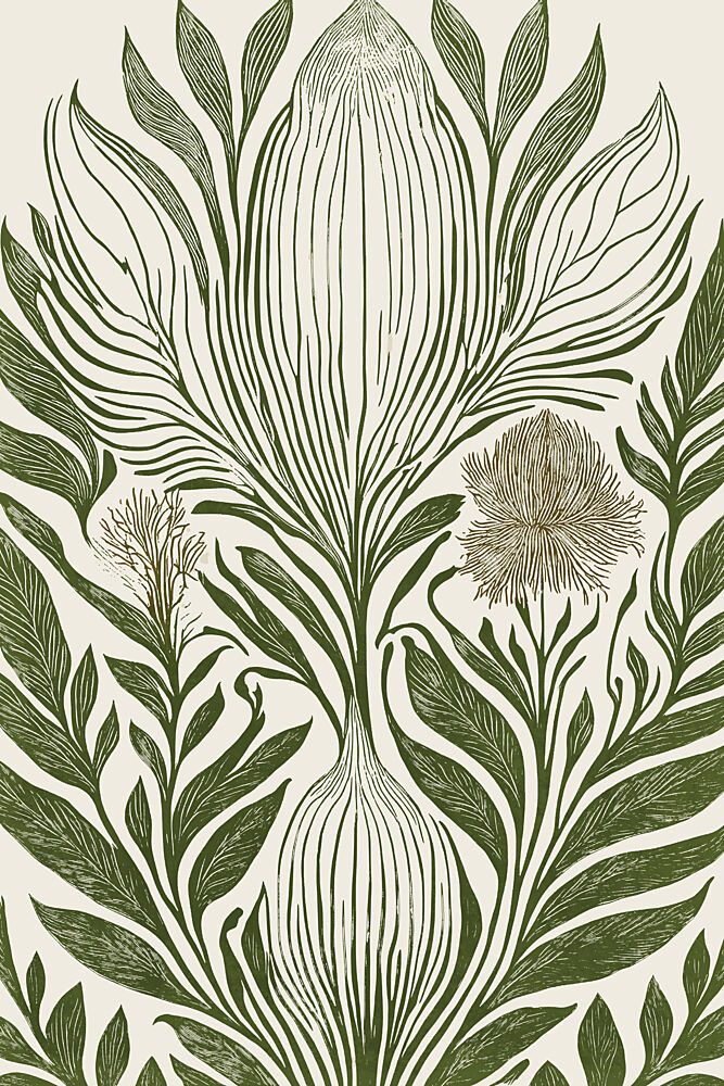 Elegant Botanical Symmetry art print by Casa Cartissi for $57.95 CAD