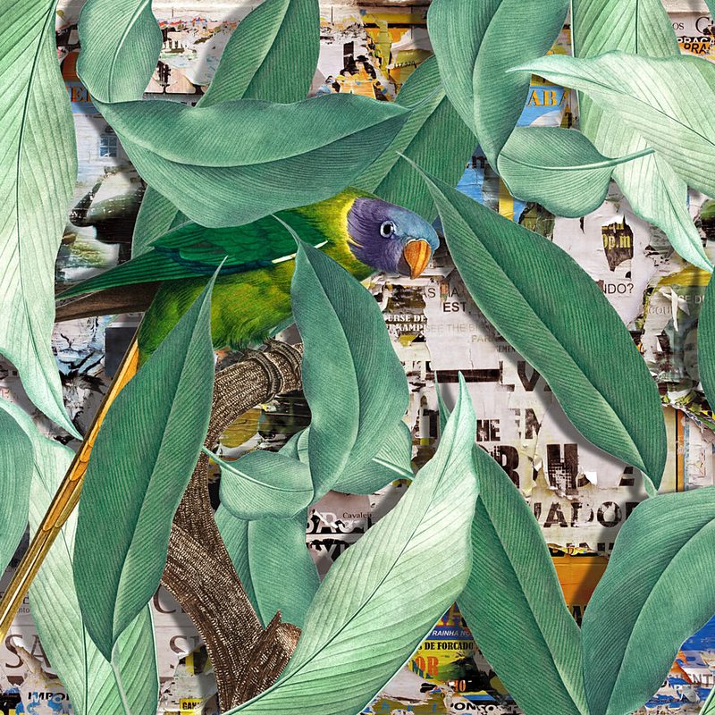 Colorful Parrot Urban Jungle art print by Marja van den Hurk for $57.95 CAD