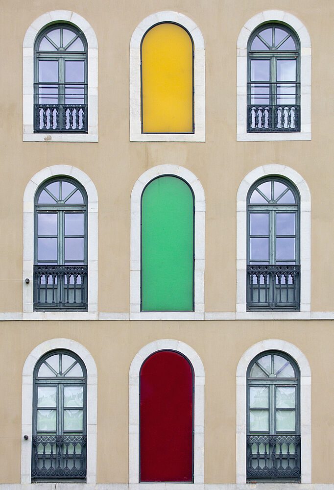 Colorful Arched Windows art print by Adolfo Urrutia for $57.95 CAD