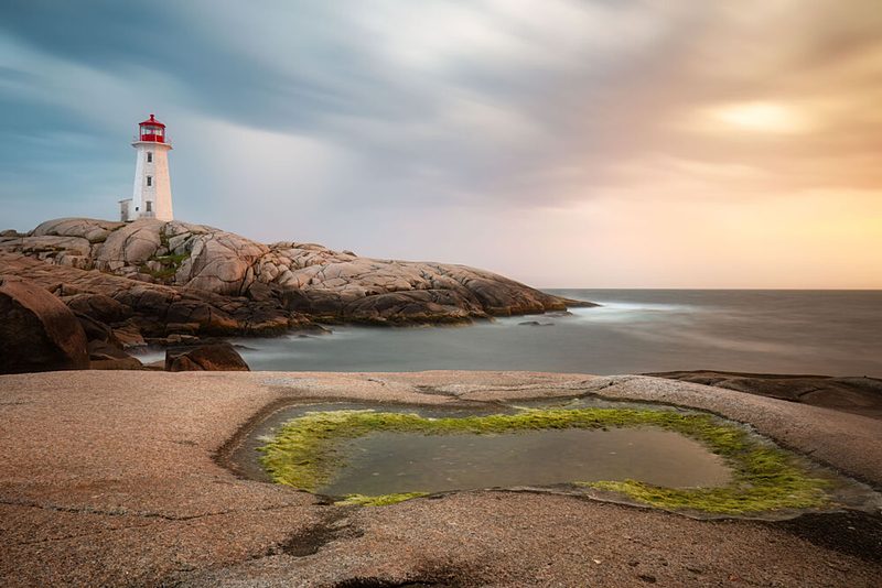Coastal Lighthouse Sunset art print by Christoph Schaarschmidt for $57.95 CAD