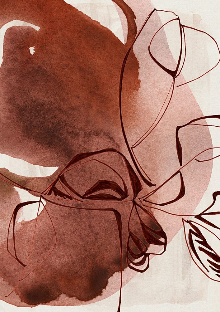 Abstract Botanical Lines art print by Jenja Braun for $57.95 CAD