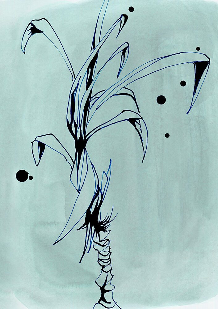 Minimalist Plant Drawing art print by Jenja Braun for $57.95 CAD