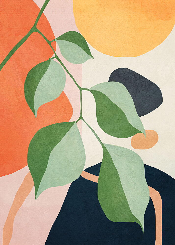 Leafy Abstraction art print by City Art for $57.95 CAD