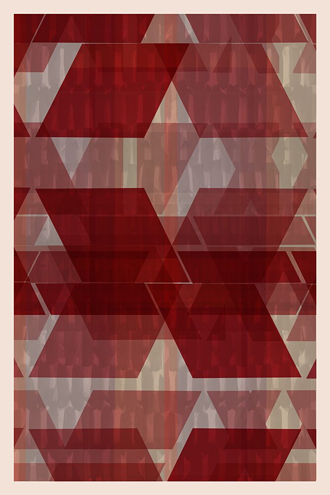 Red Geometric Layers art print by Cartissi for $57.95 CAD
