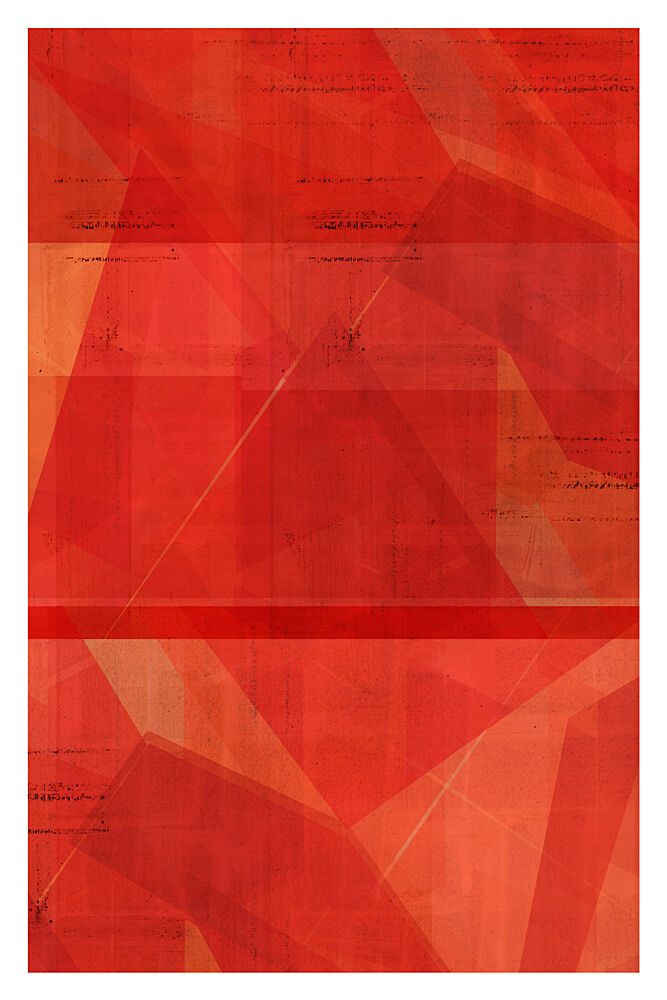 Red Geometric Layers art print by Cartissi for $57.95 CAD