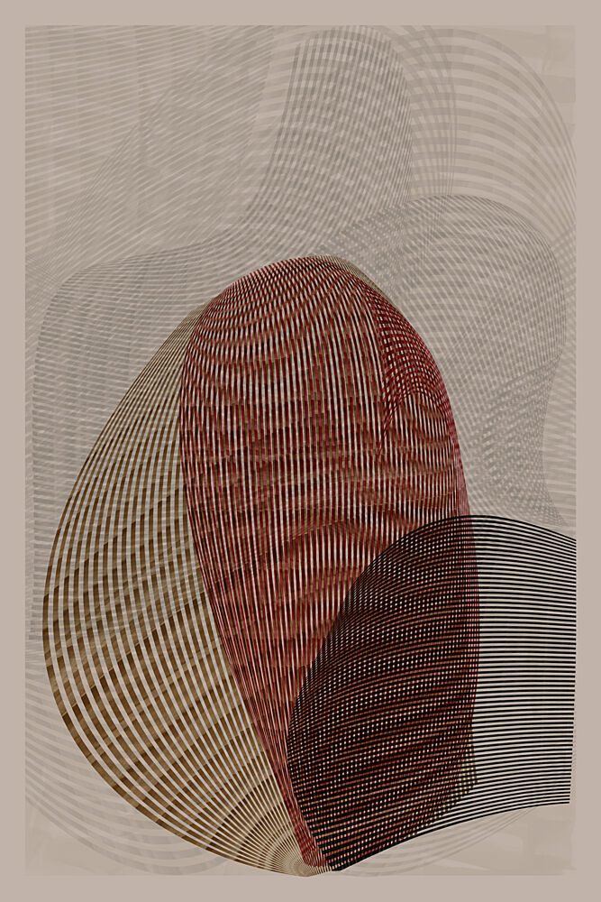 Flowing Abstract Shapes art print by Cartissi for $57.95 CAD