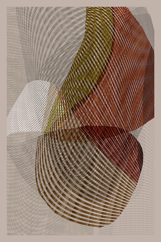 Organic Layered Shapes art print by Cartissi for $57.95 CAD