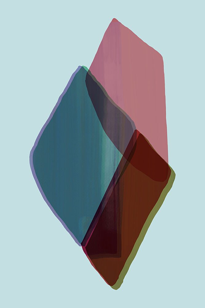 Colorful Abstract Overlap art print by Cartissi for $57.95 CAD