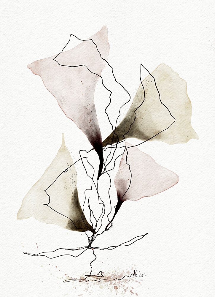 Abstract Botanical Flow art print by Ankie Kooi for $57.95 CAD