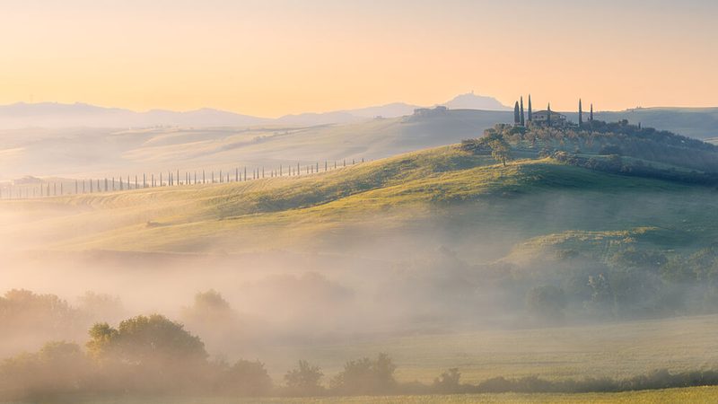 Tuscan Morning Mist art print by Hamza Khammassi for $57.95 CAD