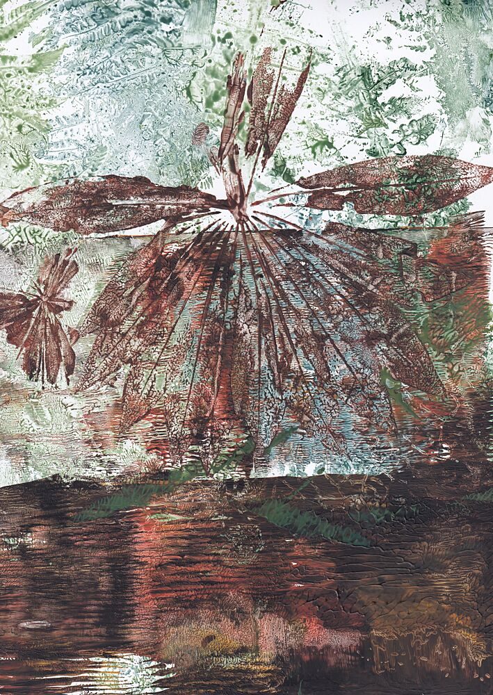 Earthy Water Reflection art print by Maira Ribena for $57.95 CAD
