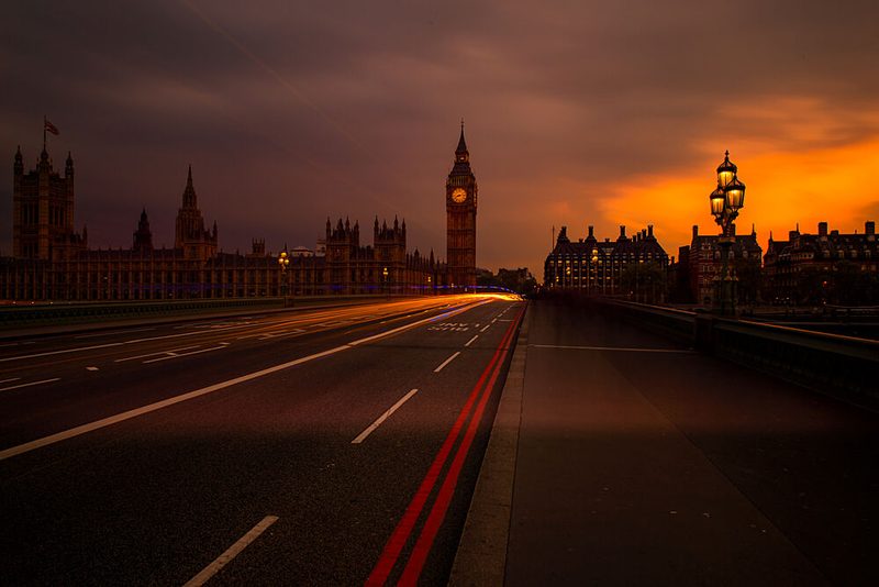 Big Ben Twilight Trails art print by Radojica Jevric Fotorax for $57.95 CAD