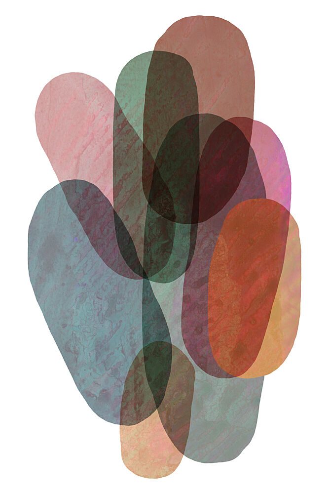Layered Organic Abstract Shapes art print by Cartissi for $57.95 CAD