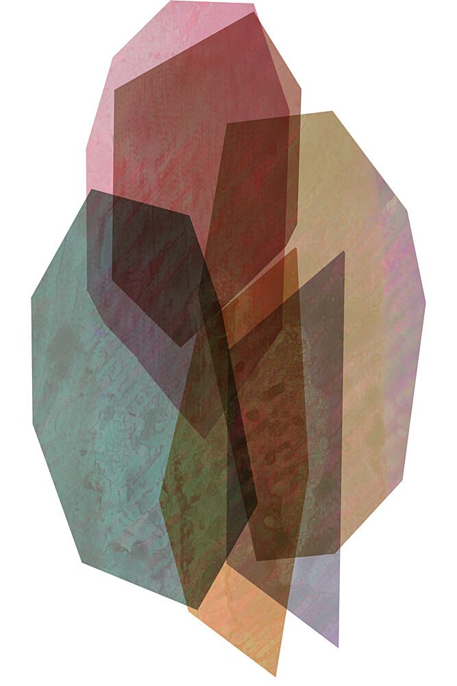 Muted Geometric Layers art print by Cartissi for $57.95 CAD