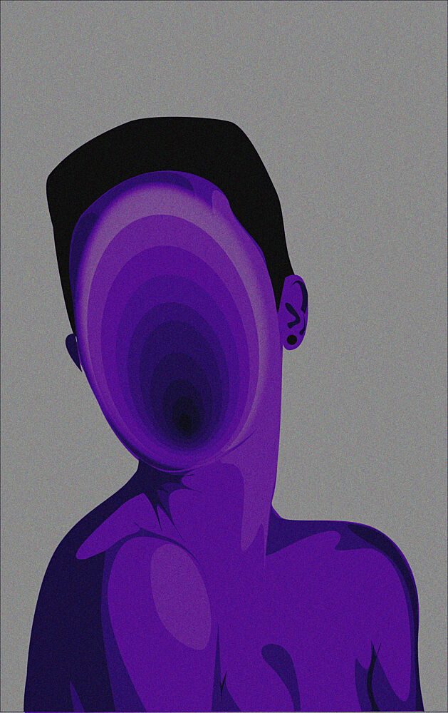 Abstract Purple Void art print by Umuuntu for $57.95 CAD