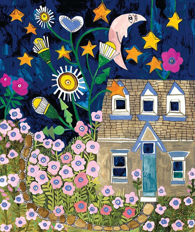 Moon Flowers art print by Sharon Nullmeyer for $57.95 CAD