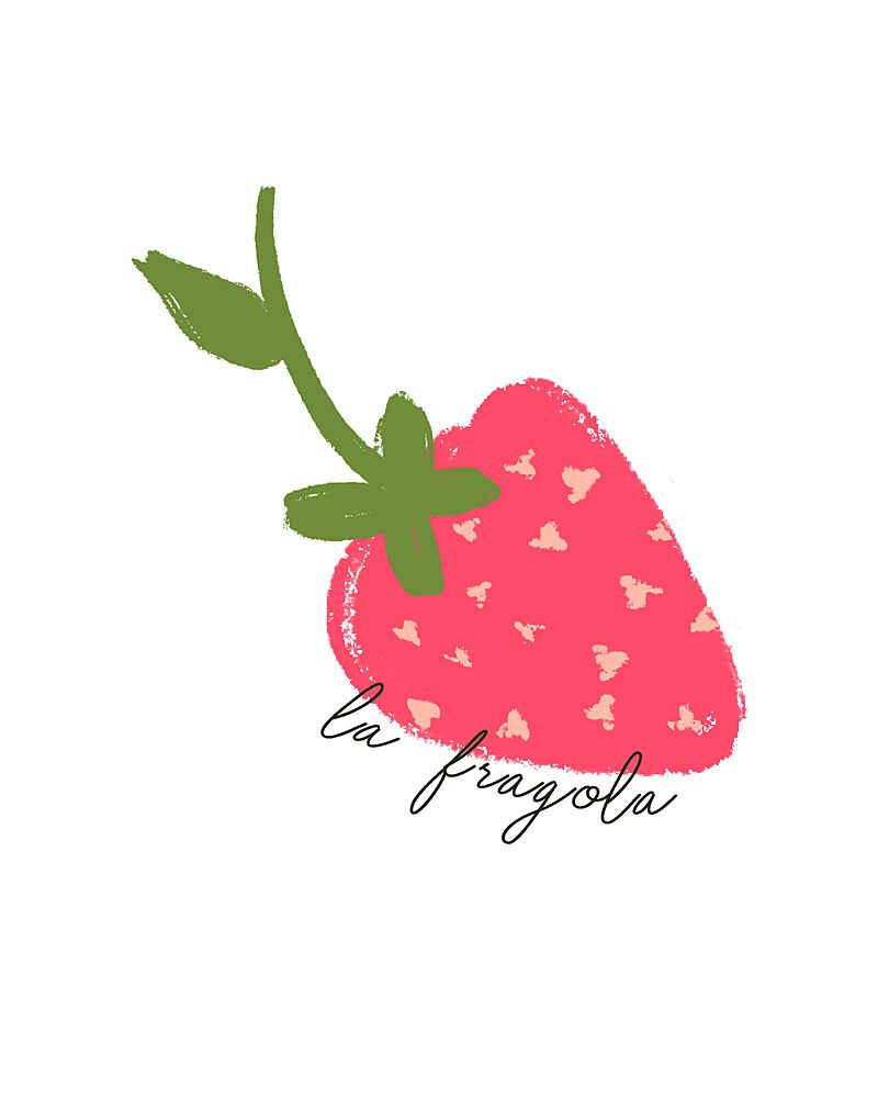 Sweet Red Strawberry art print by Giovanna Juliao for $57.95 CAD