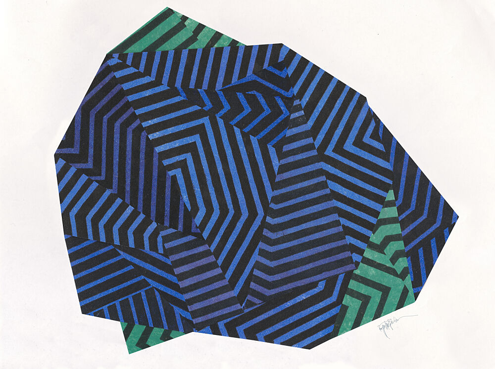 Zen Stone I.blue Version art print by Paulina Varregn for $57.95 CAD