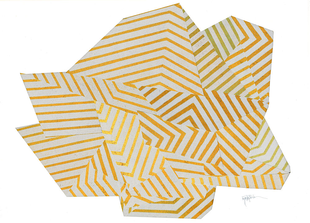 Dynamic Gold Angles art print by Paulina Varregn for $57.95 CAD