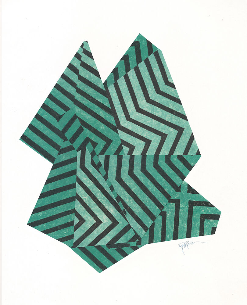 Optical Green Geometry art print by Paulina Varregn for $57.95 CAD