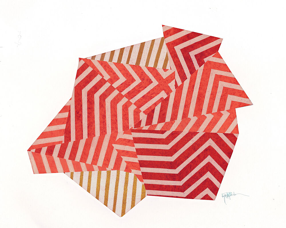 Dynamic Geometric Stripes art print by Paulina Varregn for $57.95 CAD