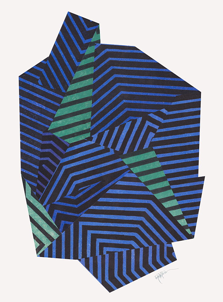 Bold Geometric Stripes art print by Paulina Varregn for $57.95 CAD