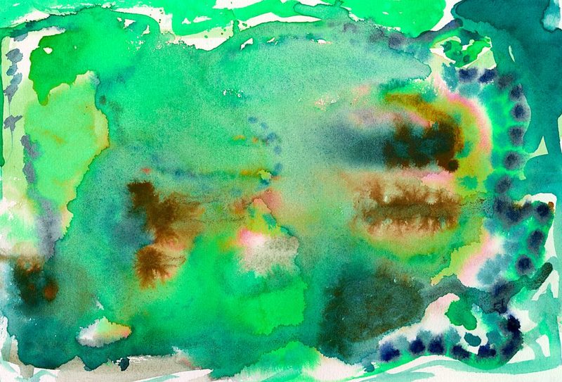 Vibrant Green Organic Flow art print by Sharyn Bursic for $57.95 CAD