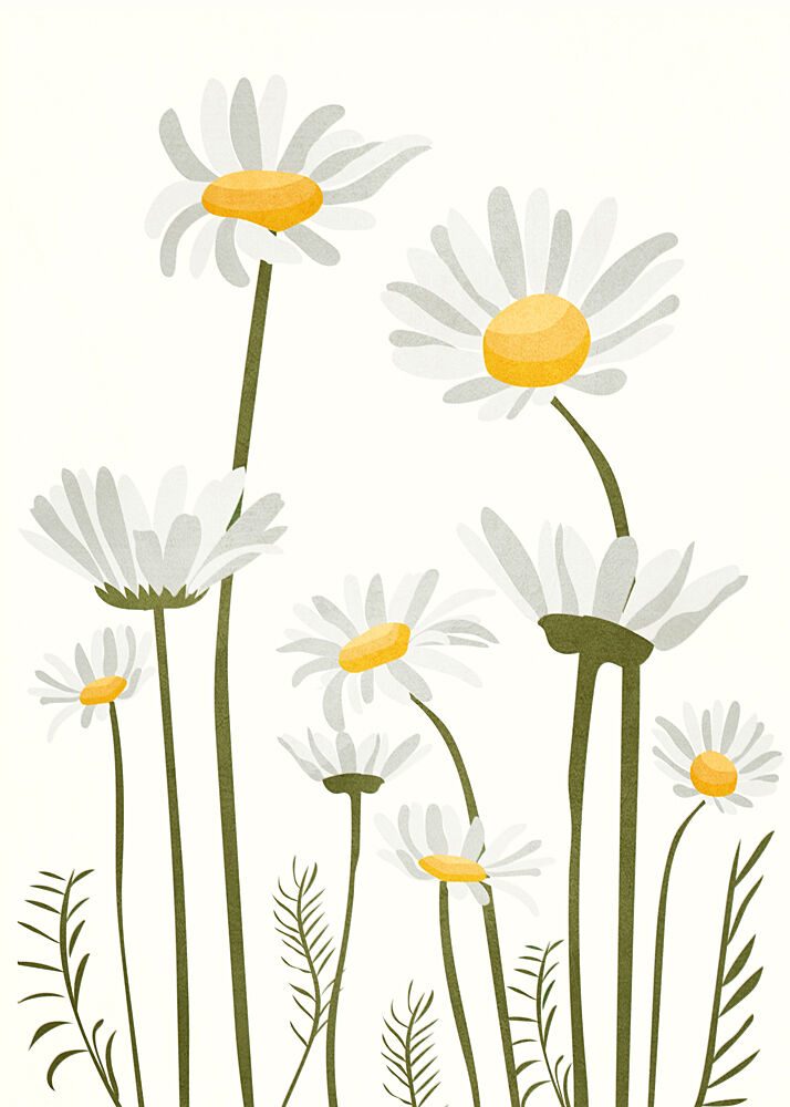 Happy Daisy Blooms art print by City Art for $57.95 CAD