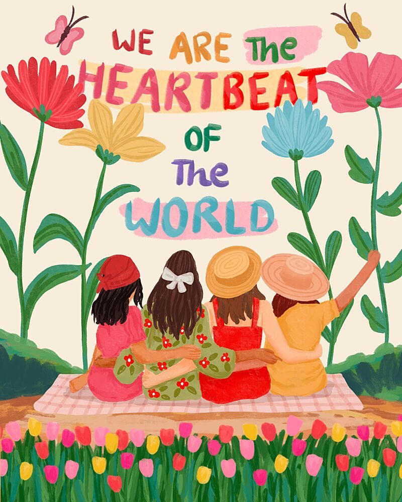 Heartbeat of the World art print by Nidhi Kachhadiya for $57.95 CAD