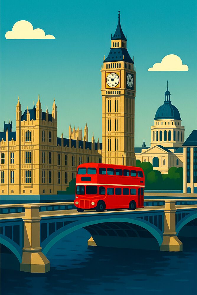 A Visit to London art print by Taudalpoi for $57.95 CAD