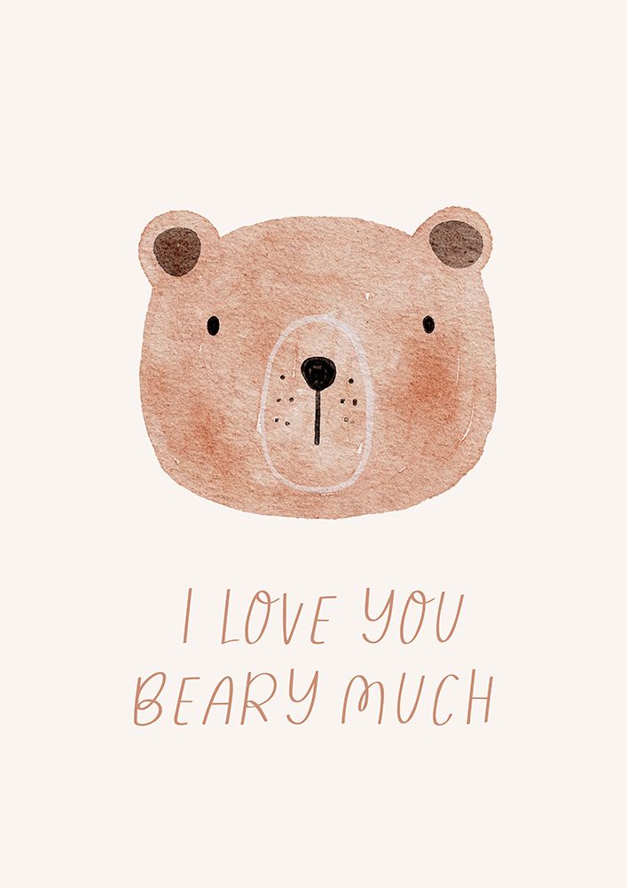 Baby - I Love You Beary Much art print by Saskia Michele for $57.95 CAD