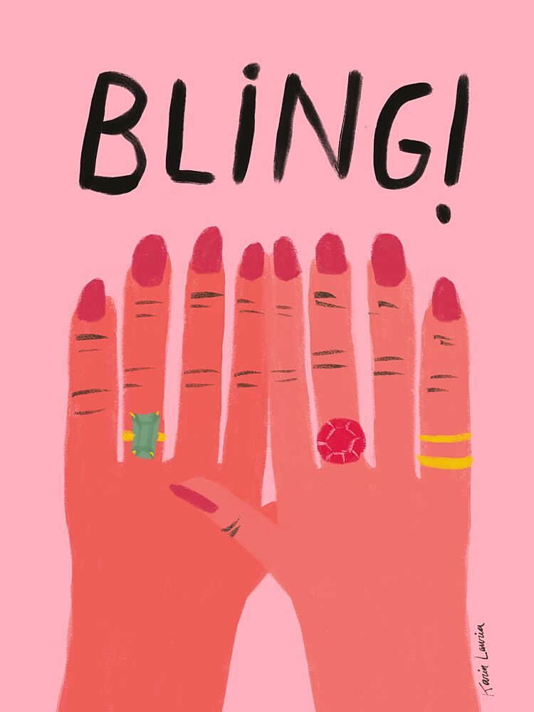 Bling Fashion Hands art print by Karin Lauria for $57.95 CAD