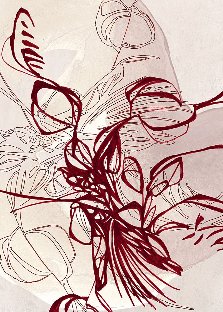 Elegant Botanical Lines art print by Jenja Braun for $57.95 CAD