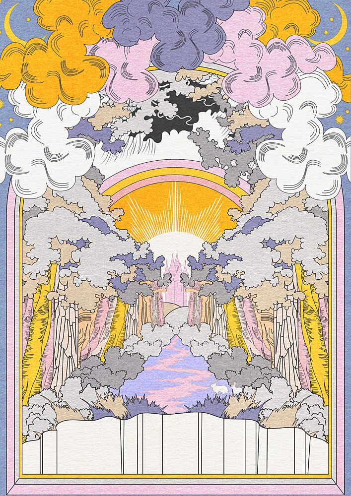 Bunny Land art print by OMG Kitty for $57.95 CAD