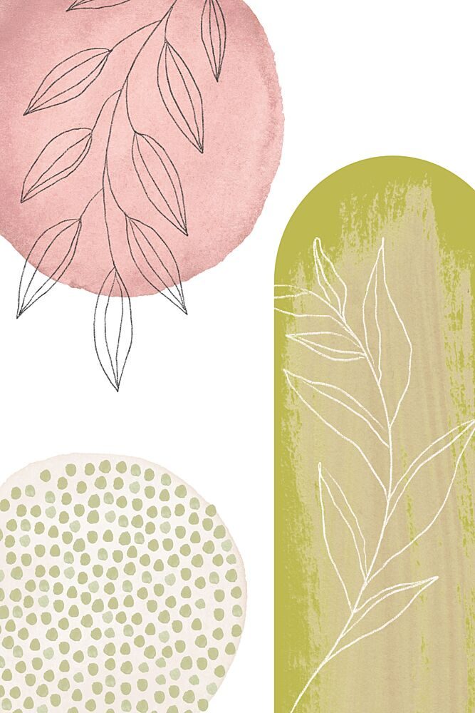 Abstract Botanical Shapes art print by Sally Ann Moss for $57.95 CAD