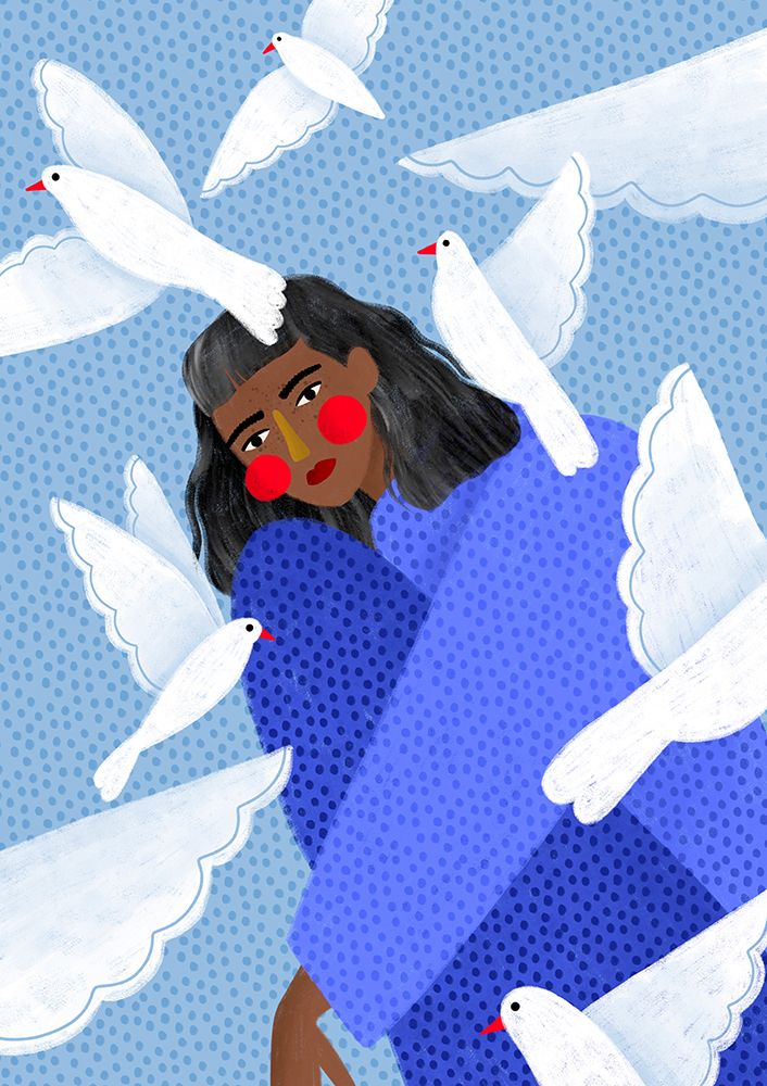 Birds art print by Bea Muller for $57.95 CAD