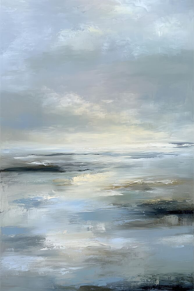 Abstract Sea Horizon art print by Sally Ann Moss for $57.95 CAD