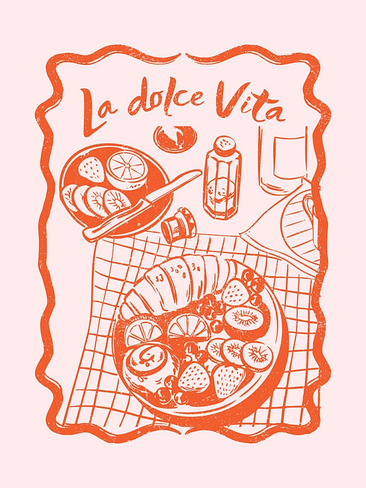 la Dolce Vita Breakfast art print by Jolly and Dash for $57.95 CAD