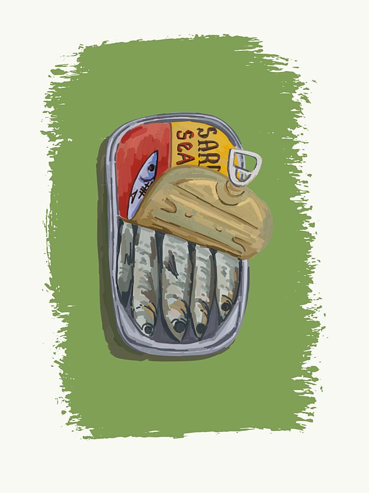 Rustic Sardine Can art print by Jolly and Dash for $57.95 CAD